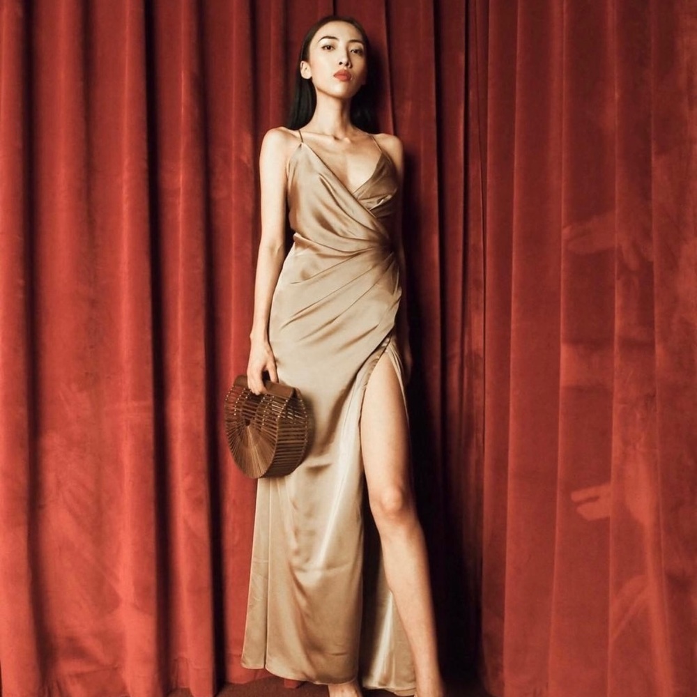 Fame and Partners The Zarita Dress dark tan